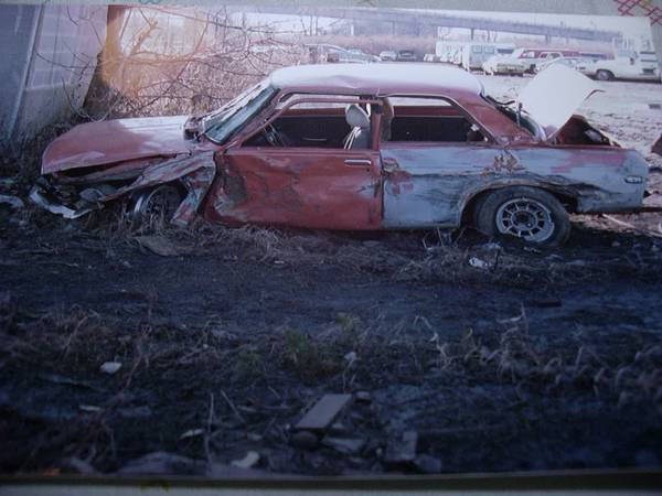 Datsun 510 crash