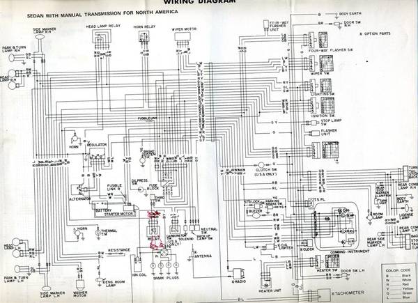55 Datsun 510 Wiring Diagram - Wiring Diagram Plan