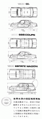 JDM Sedan, Coupe and Wagon Dimensions