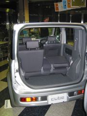 Rear view of a Nissan Cube