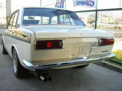 1970_Bluebird_Sedan_White_with_Green_Stripe_1