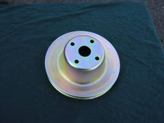 Plated water pump pulley