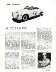 Ruth Levy- Pioneer female sports car racer ( 1 of 2)