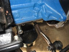 L20B oil pan and flipped center link