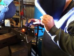 Finish welding brackets