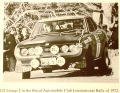 Celica 1600GT Group5, RAC Rally 1972