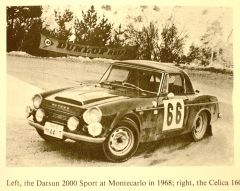 Datsun 2000, Monte Carlo Rally 1968