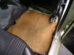 Passenger Side Rear Floor - Original Jute Padding