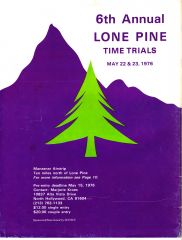 Lone Pine TimeTrials flyer