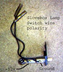 Glovebox lamp polarity