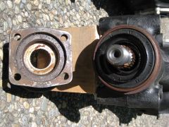 Subaru STi R-180 differential with pinion flange removed