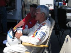 Les Cannaday w/ John Morton just before driving the #46.