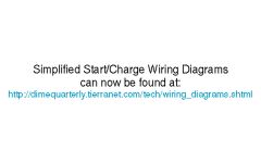 Simplified Start/Charge Wiring Diagram