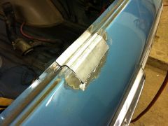 Liftgate "sill" patch in place
