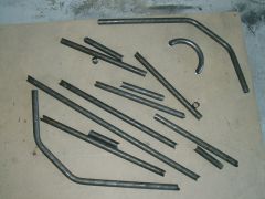 Various roll cage pieces