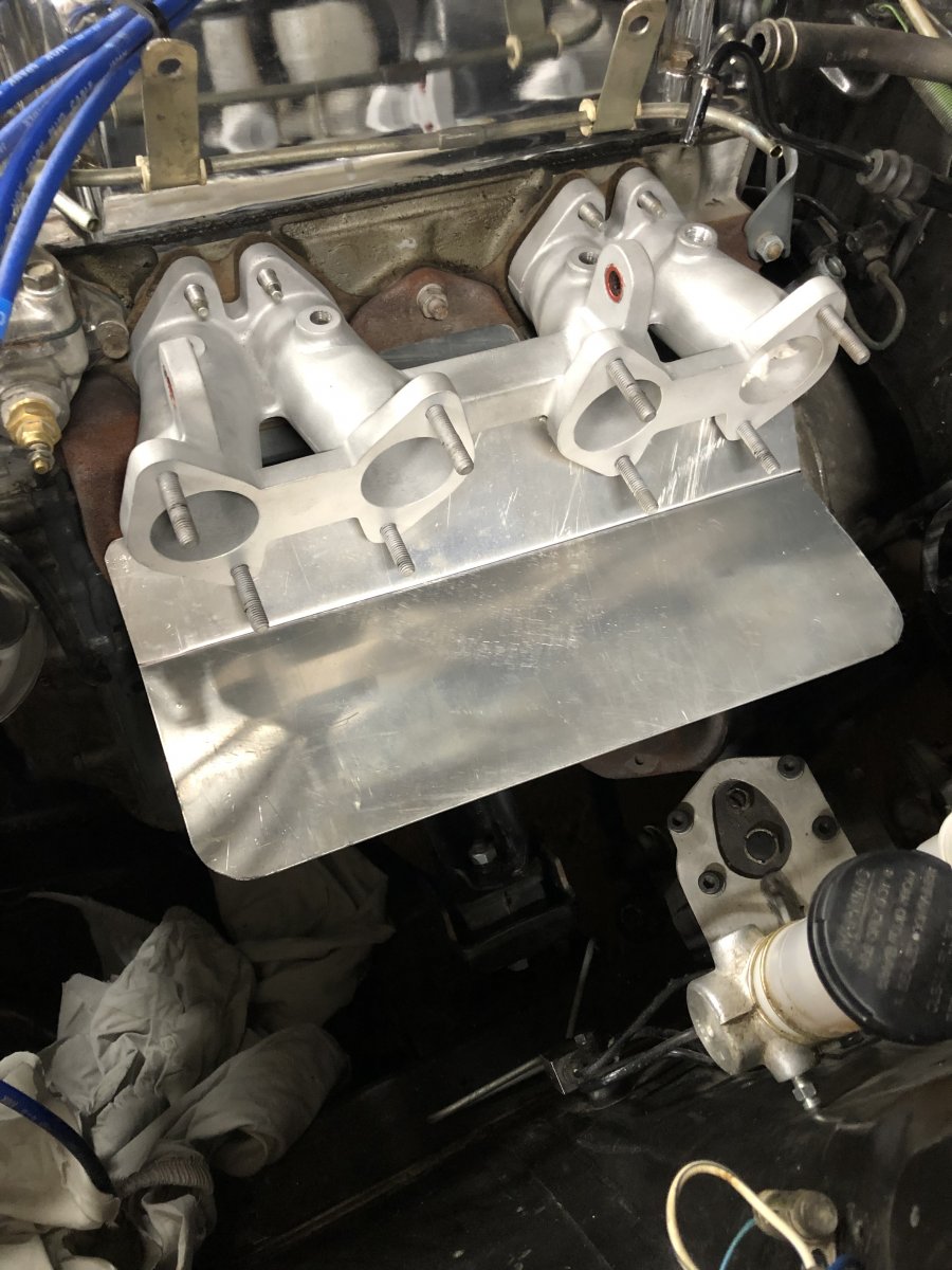 Intake and heat shield together